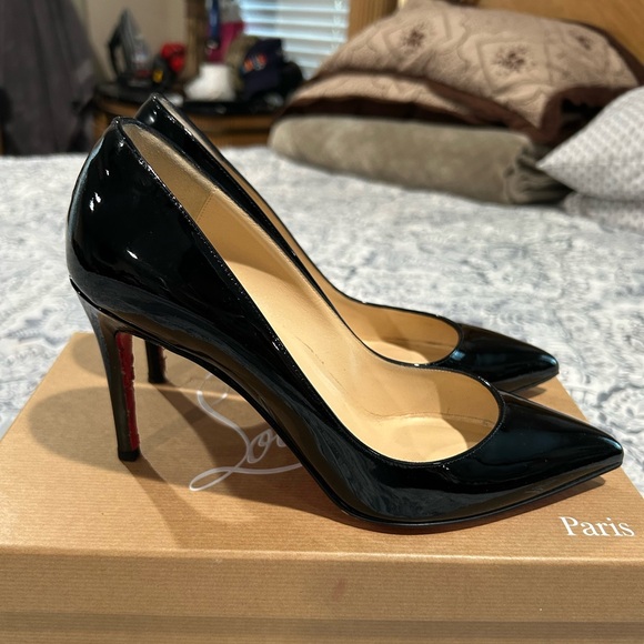 Christian Louboutin Shoes - Christian Louboutin Glossy Black Heels